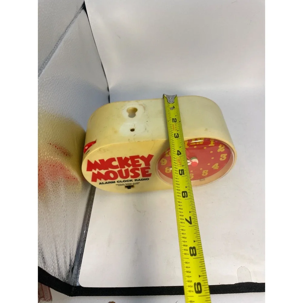 1970s Mickey Mouse Walt Disney  Alarm Clock Radio with Mickey VINTAGE MINT